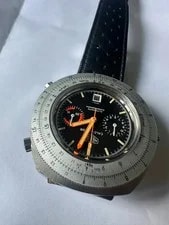 Heuer — Heuer Calculator Black Dial Automatic Chronograph Date 110.633 Retro — Watch — resale