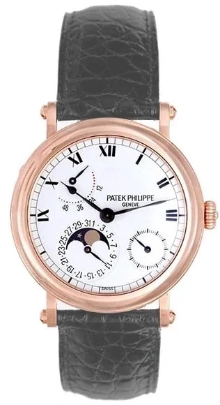 Worldofluxuryus — Patek Philippe Calatrava Power Reserve Moon Phase 18K Rose Gold — Watch — resale