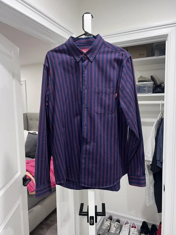 Supreme — Supreme Striped Shirt — streetwear — resale