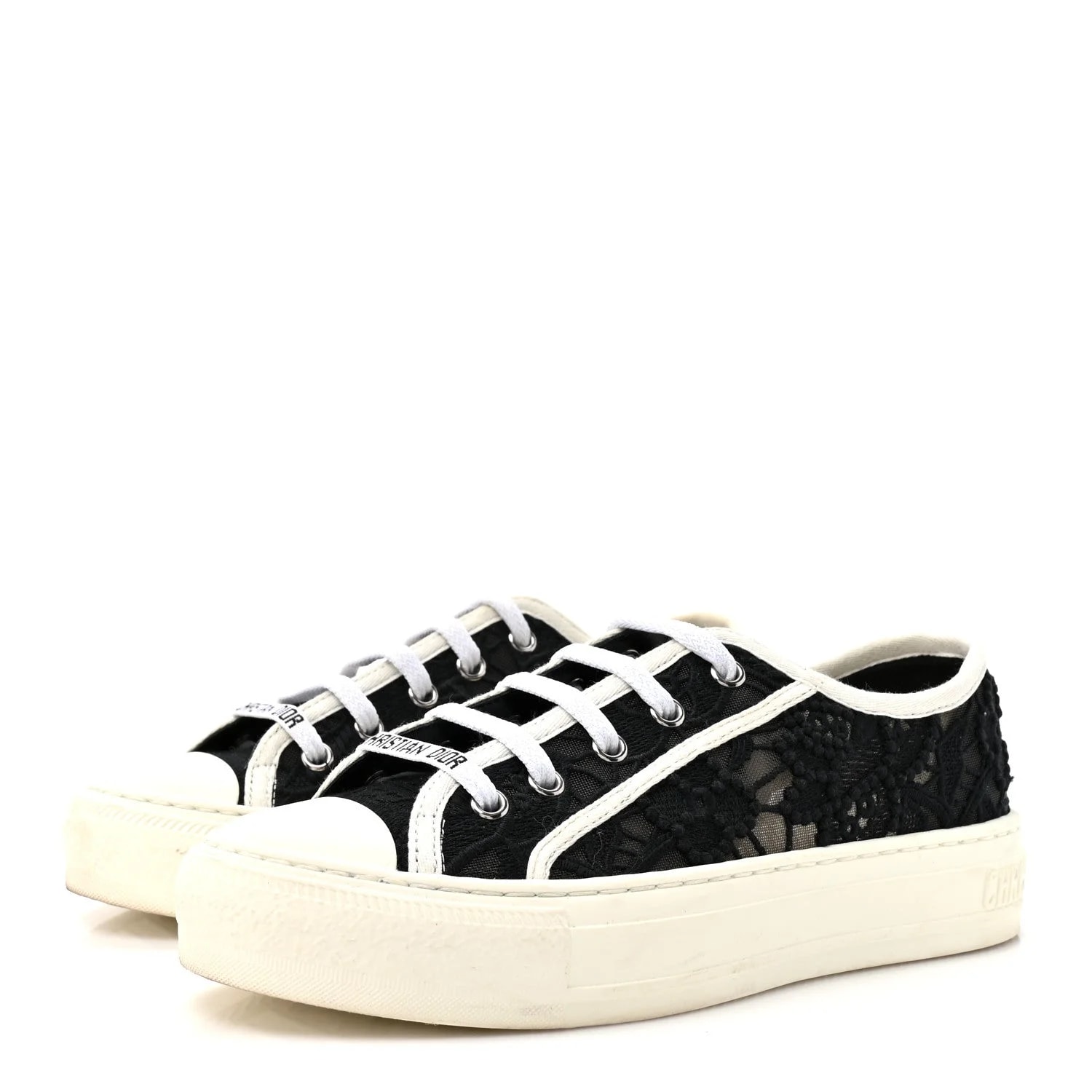 Macramé Embroidered Cotton Walk'N' Low Top 36 4