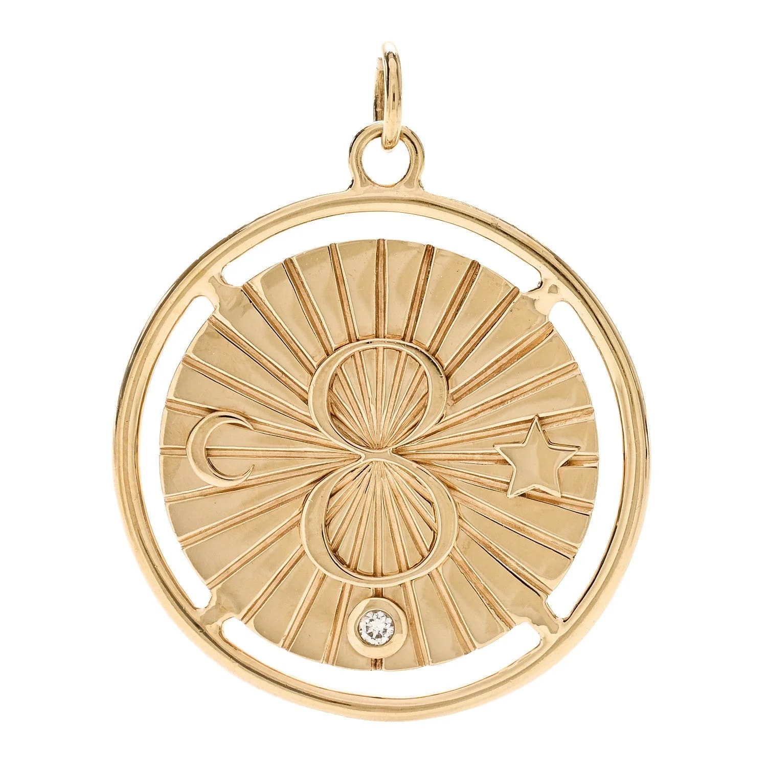 Foundrae — 18K Yellow Gold Large Karma Medallion — Jewelry — resale