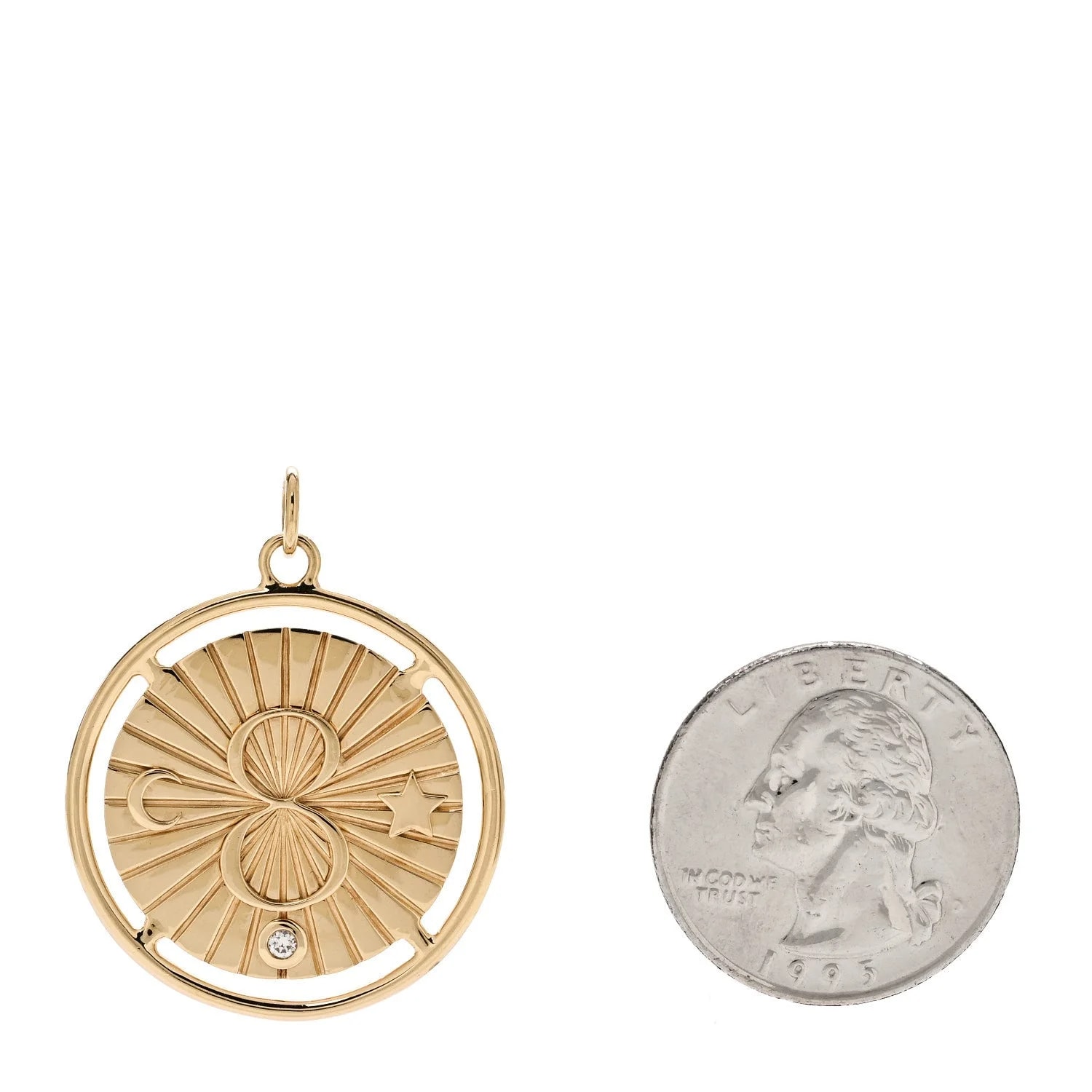 18K Yellow Gold Large Karma Medallion 2