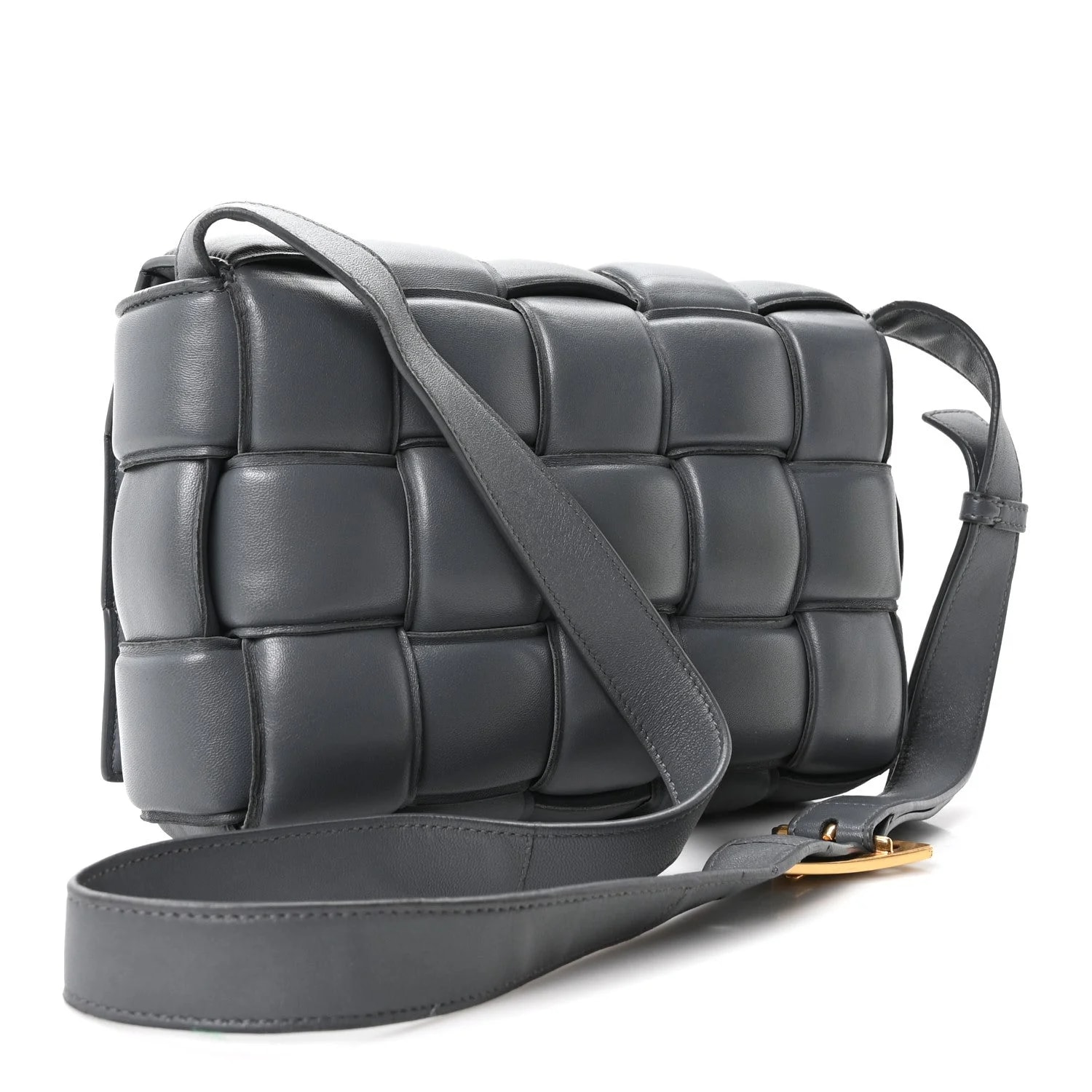 Maxi Intreccio Padded Cassette Crossbody Thunder 2