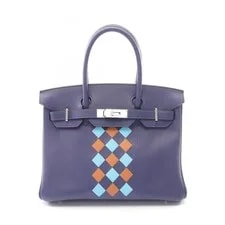 Hermès — Hermes Birkin 30 Tressage Encre SHW D — Handbag — resale