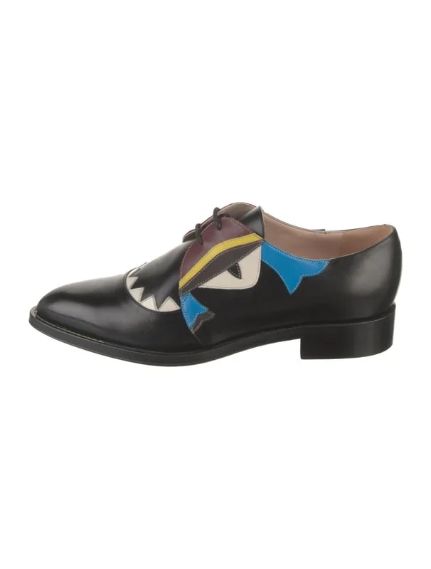 Fendi — Monsters Motif Oxfords — Designer Shoe — resale