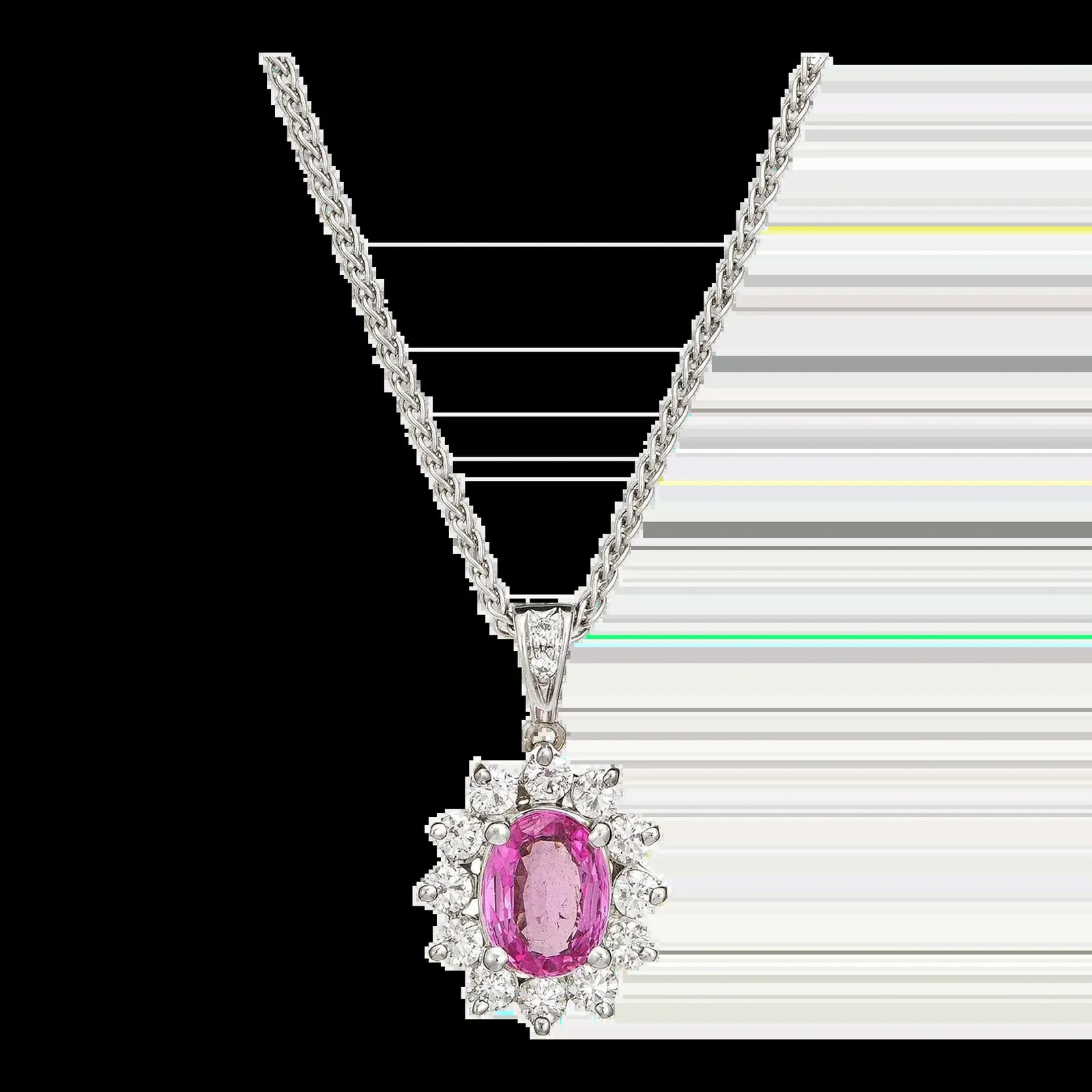 No Heat 18k White Gold Jewellery Size 0.47 — Jewelry — resale