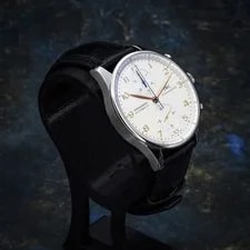 IWC Portugieser Silver With Leather Strap - IW371445 3