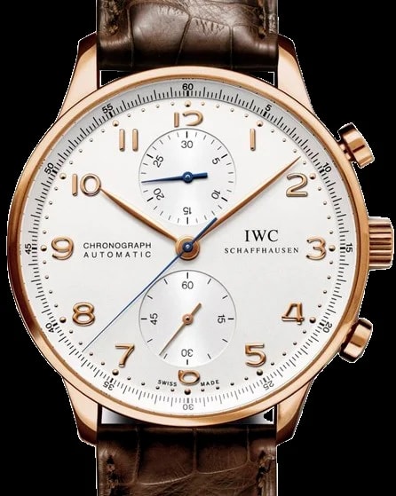 Worldofluxuryus — IWC Portuguese Chronograph 18K Rose Gold ’s — Watch — resale