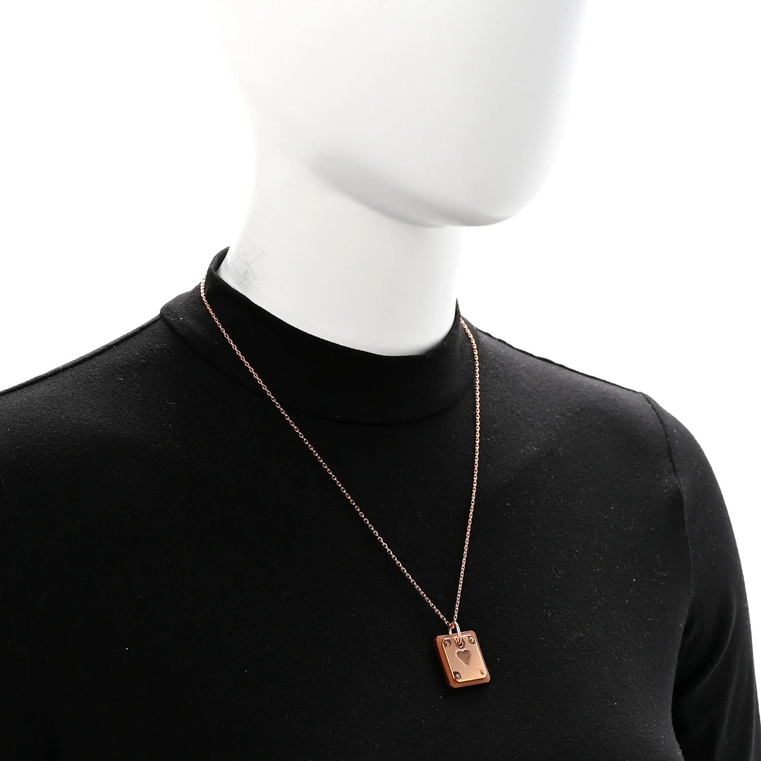 Rose Gold Plated As de Coeur 2