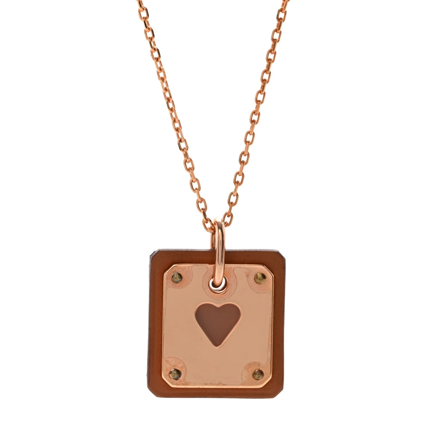 Rose Gold Plated As de Coeur 4
