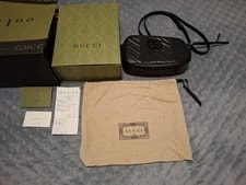 Gucci GG Matelasse Monochrome Small Marmont Chain Camera 2
