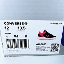 Converse US 12 Streetwear Retro Weapon A10601C New 2