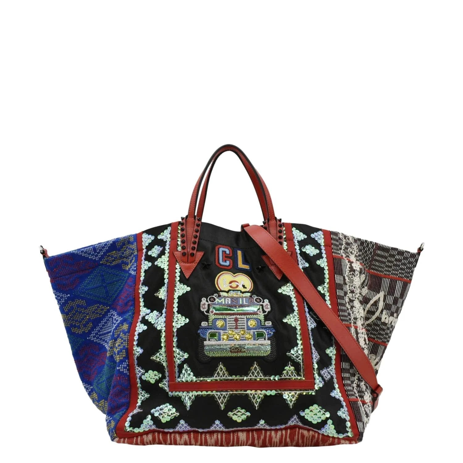 Christian Louboutin — Christian Louboutin Manila Caba Embroidered — Handbag — resale