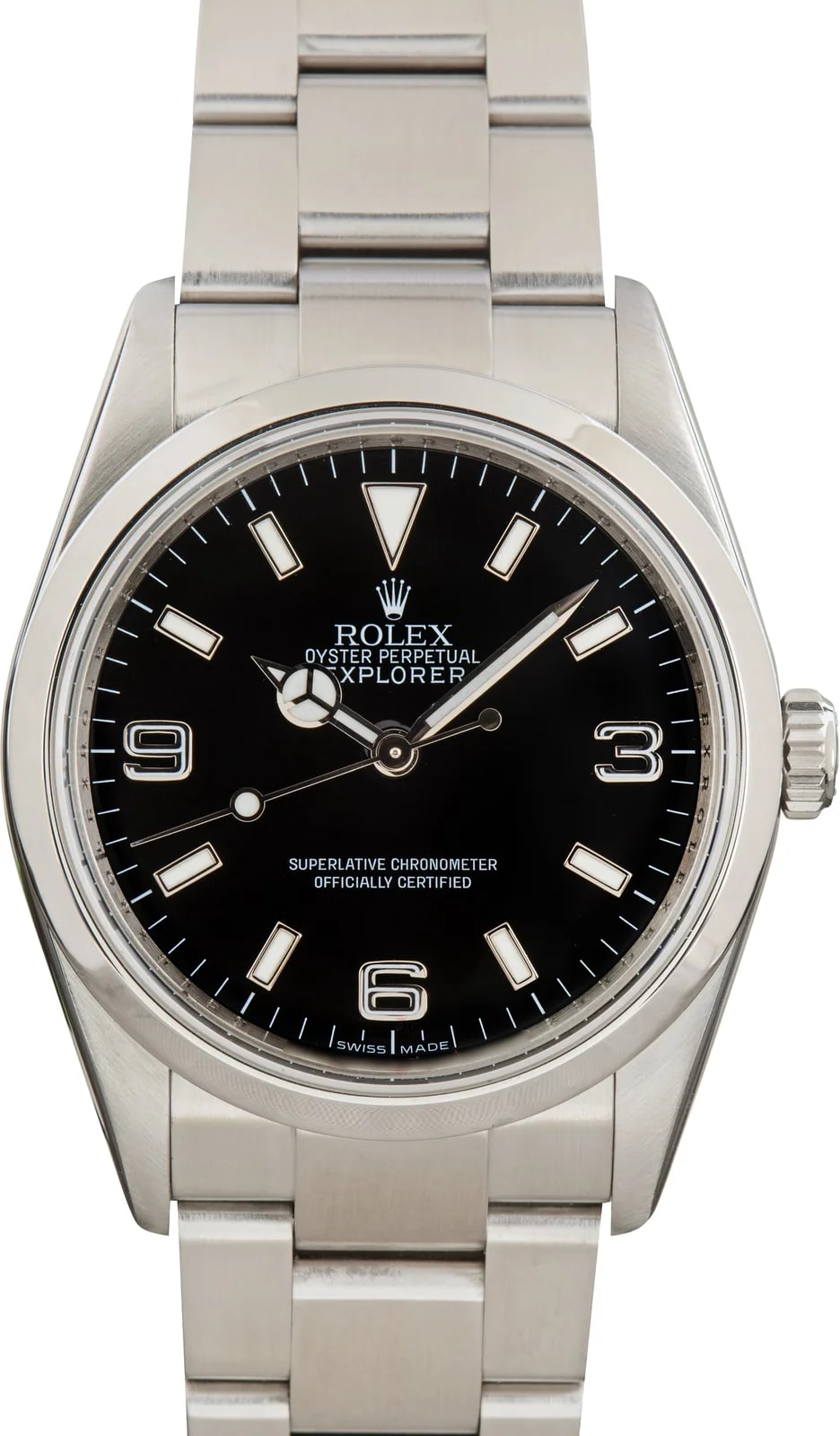 Stainless Steel Rolex Explorer Black Dial Ref 114270 3