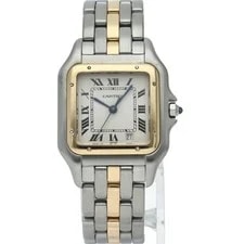 Cartier Panthere W25028B5 Gold 27mm White Dial Quartz #LPW1597 2