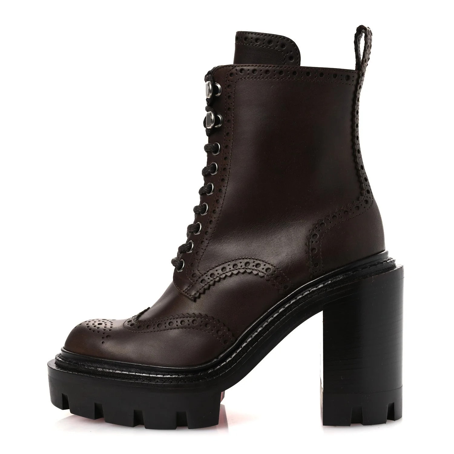 Christian Louboutin — Waxed Lace Up College 100 36 Cosme — Designer Shoe — resale