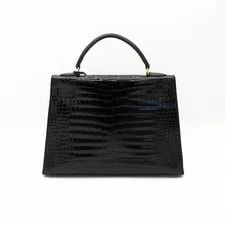 Hermès Shiny Porosus Sellier Kelly 32 1997 W/ COA 4