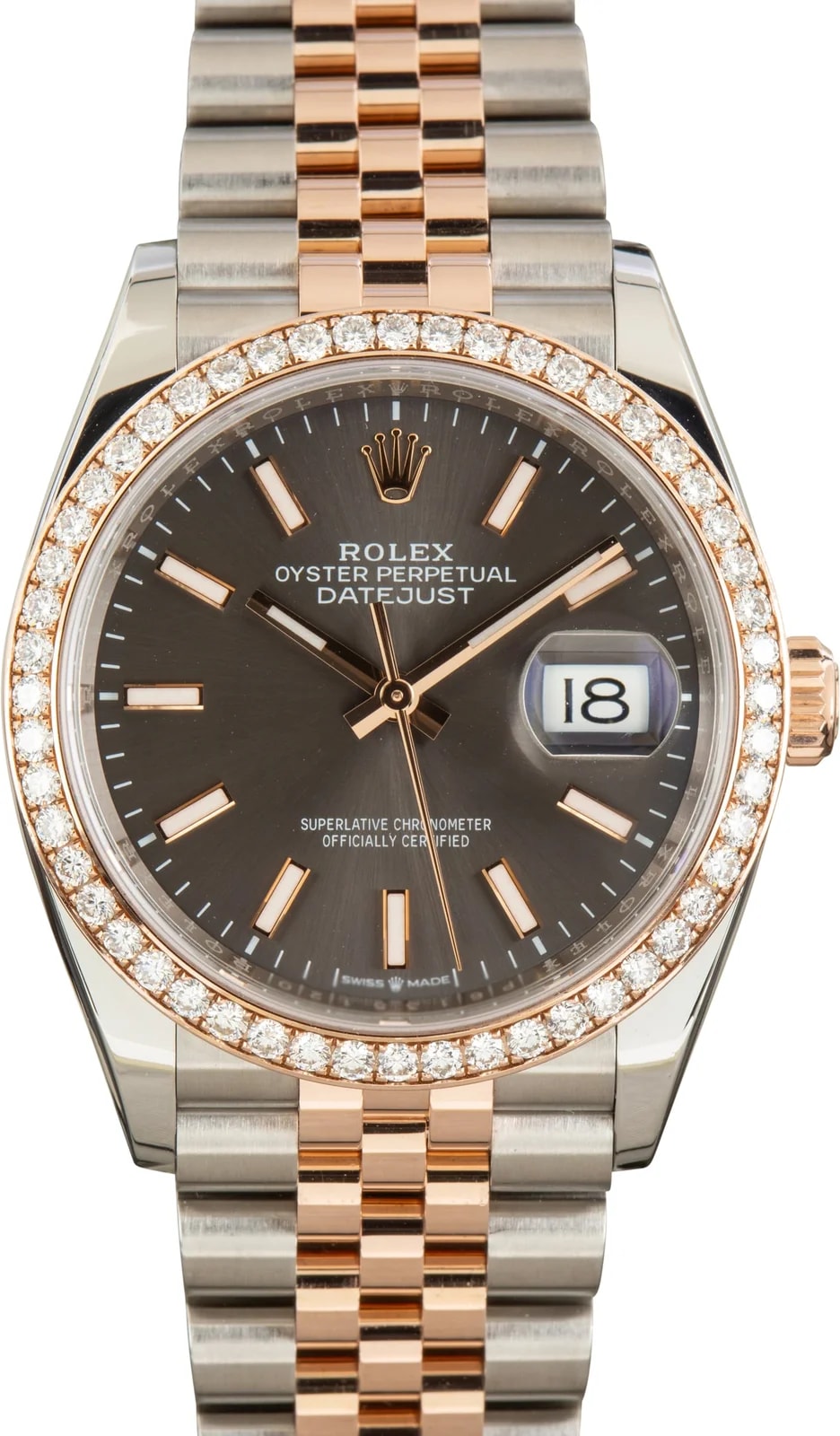Rolex Datejust 36 Ref 126281 Slate Dial Diamond Bezel 3