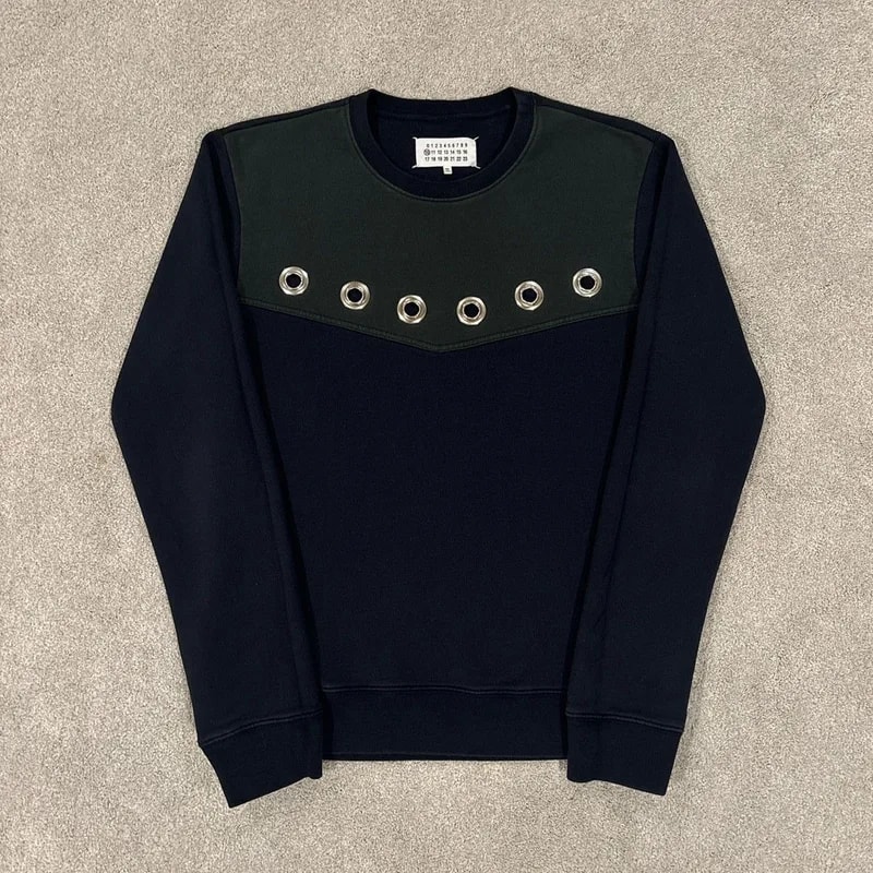 Maison Margiela — Maison Margiela Metal Holes Sweatshirt — streetwear — resale