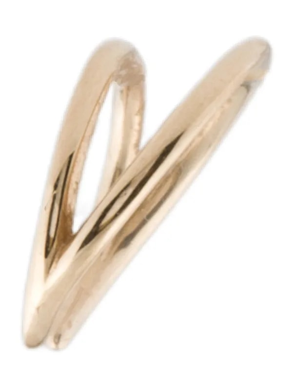 14K Double Hoop Single Ear Cuff — Jewelry — resale