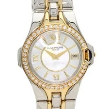 Patek Philippe Sculpture Diamond Bezel Watches 4891/1 Stainless Steel/SSxK18... 4