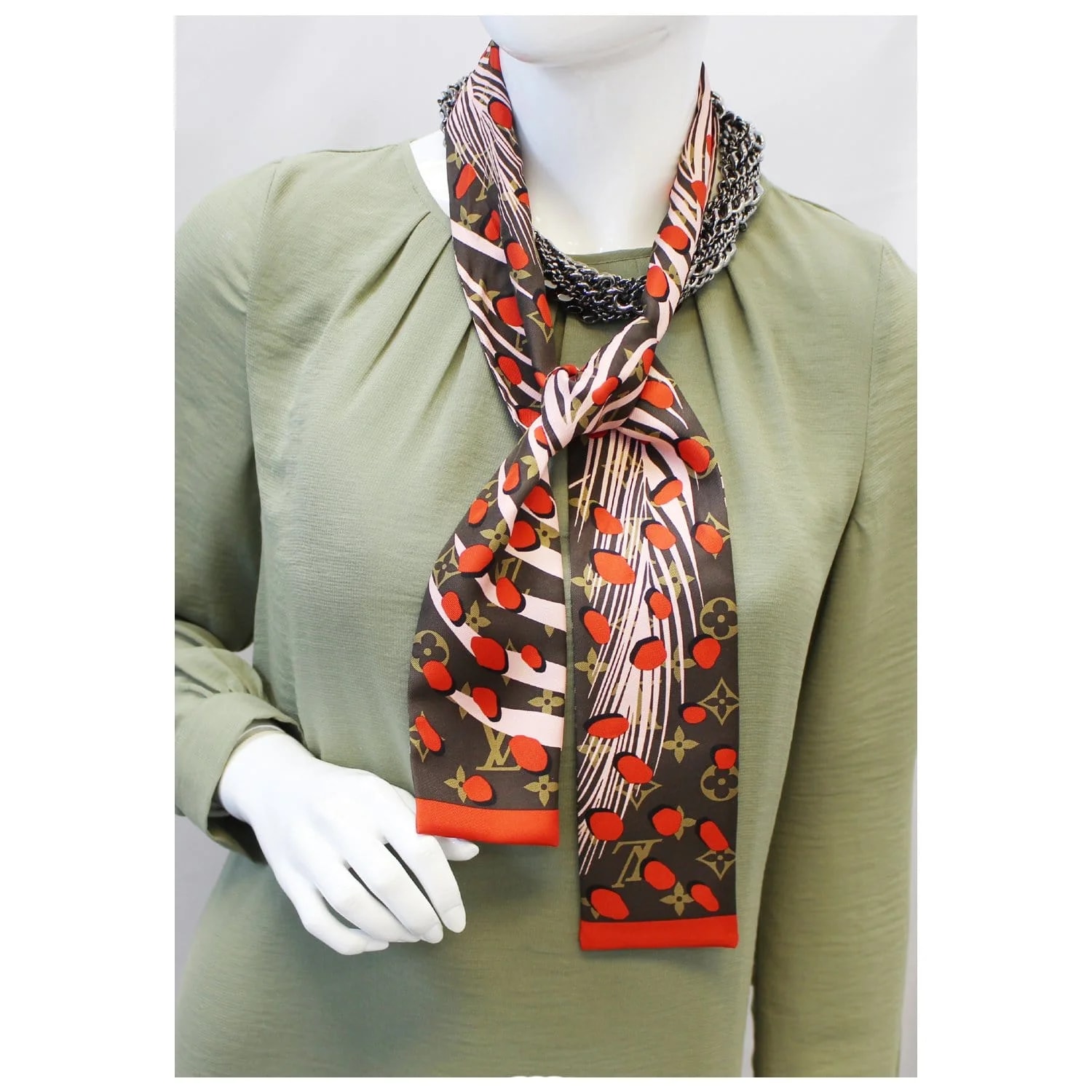 Louis Vuitton Jungle Print and Bandeau Scarf 2