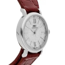IWC X Comme Moi Portofino Steel Auto 34mm Diamond Double Strap IW3574-10 3