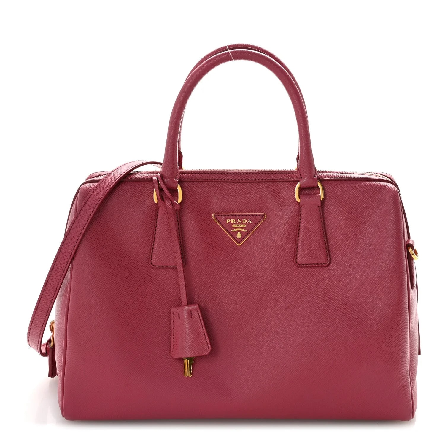 Prada — Lux Bowler Peonia — Handbag — resale