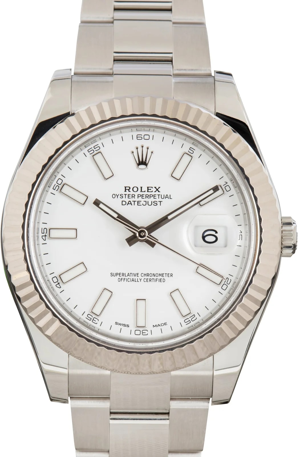 Rolex Datejust II Steel Oyster 116334 White Dial 2