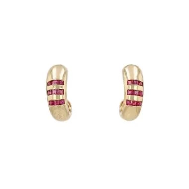 Poiray — A Pair of Poiray in Yellow Gold and Rubies — Jewelry — resale