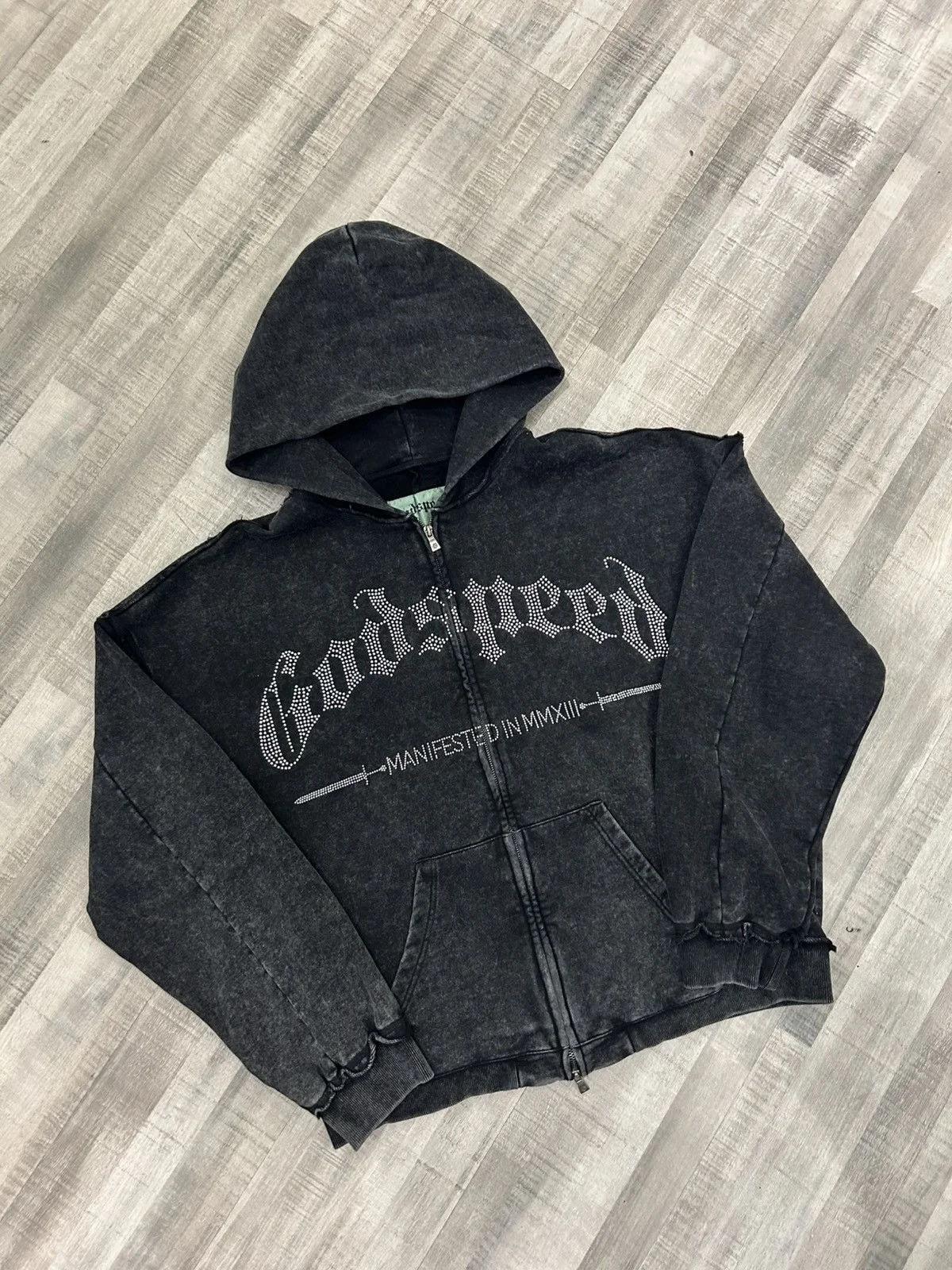 Godspeed Studded OG Logo Zip Up Hoodie 2