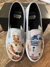 Sperry Star Wars Clouds Droids Slip ON Limited Edition Shoes 10 NEW 3