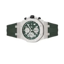 Audemars Piguet Royal Oak Offshore Titanium Green Dial 42mm 26238TI.OO Full Set 2