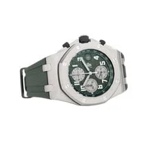 Audemars Piguet Royal Oak Offshore Titanium Green Dial 42mm 26238TI.OO Full Set 4