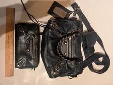 Balenciaga Classic City Mini & Long Moto Continental Zip SET 2