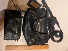 Balenciaga Classic City Mini & Long Moto Continental Zip SET 3