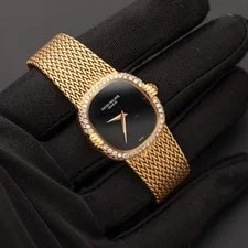 Patek Philippe Golden Ellipse 18K Yellow Gold Onyx Dial 2