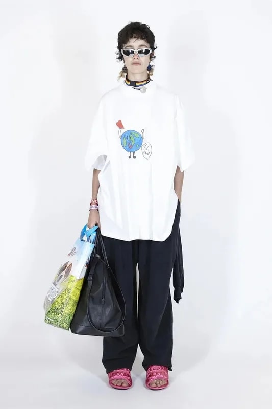 Balenciaga — Balenciaga Double Layer “I Love You” Globe Tee — streetwear — resale