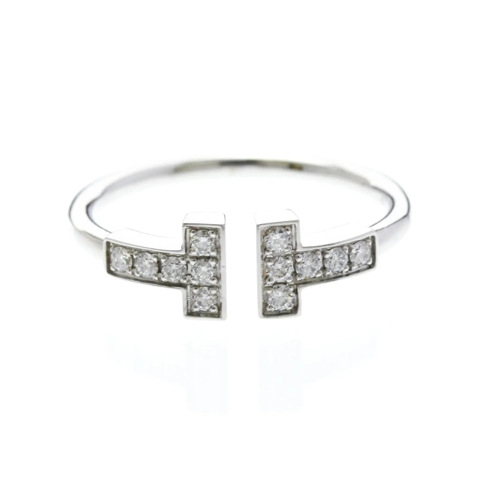 Tiffany & Co. — Tiffany & Co. T Wire 18K White Gold With Diamonds White_Gold Jewelry — Jewelry — resale