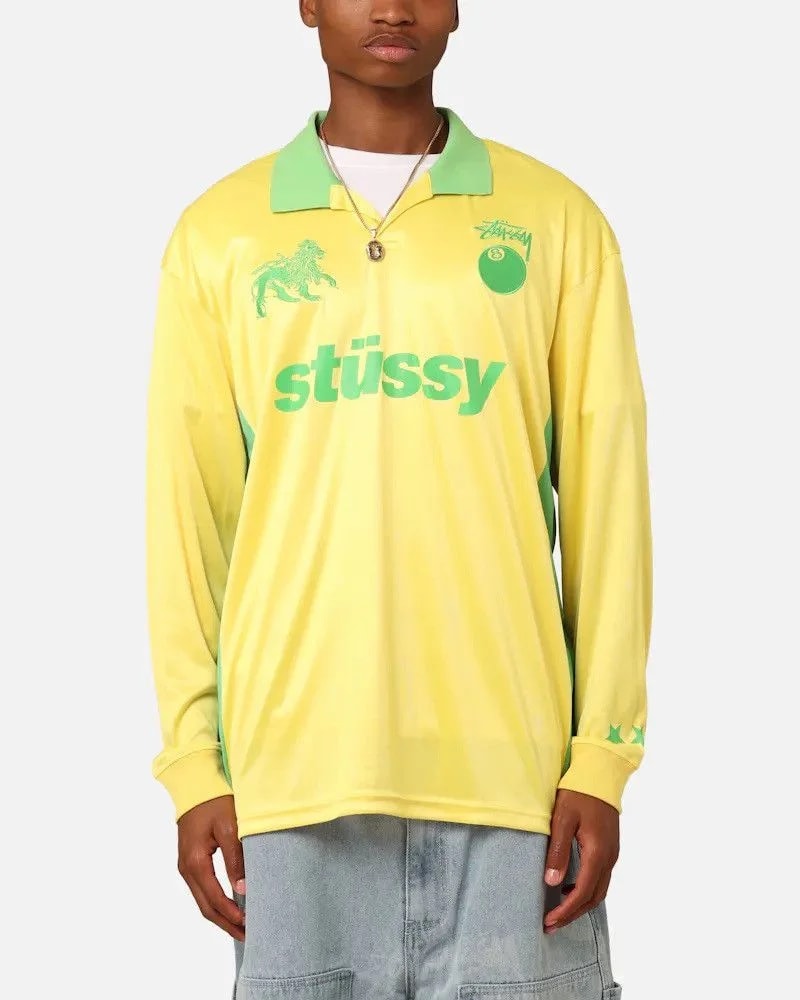 Stussy — Stussy Football Polo Long Sleeve T-Shirt Brazil — streetwear — resale