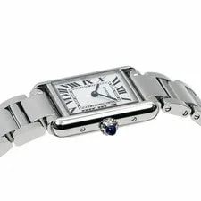 Cartier Tank Mast SM WSTA0051 Approx. 22mm Silver Dial Quartz 4
