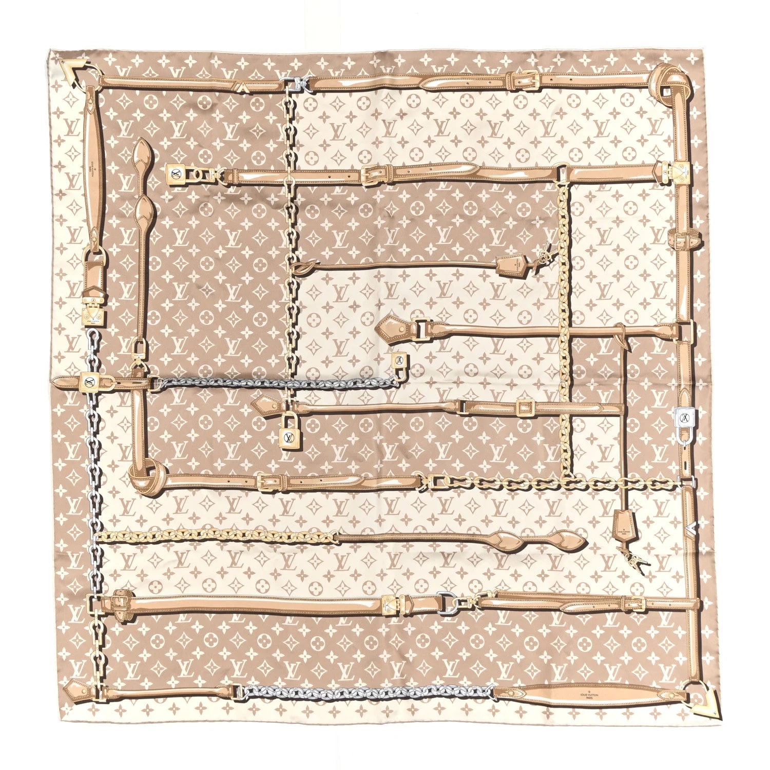 Louis Vuitton — Denimgram Confidential Square 90 Scarf — Accessory — resale