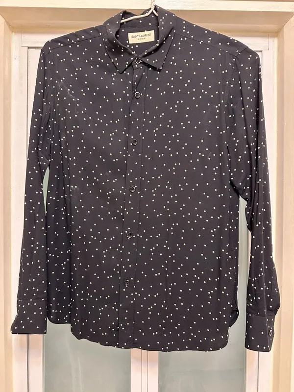 Saint Laurent Paris Polka Dot Shirt By Hedi Slimane 2