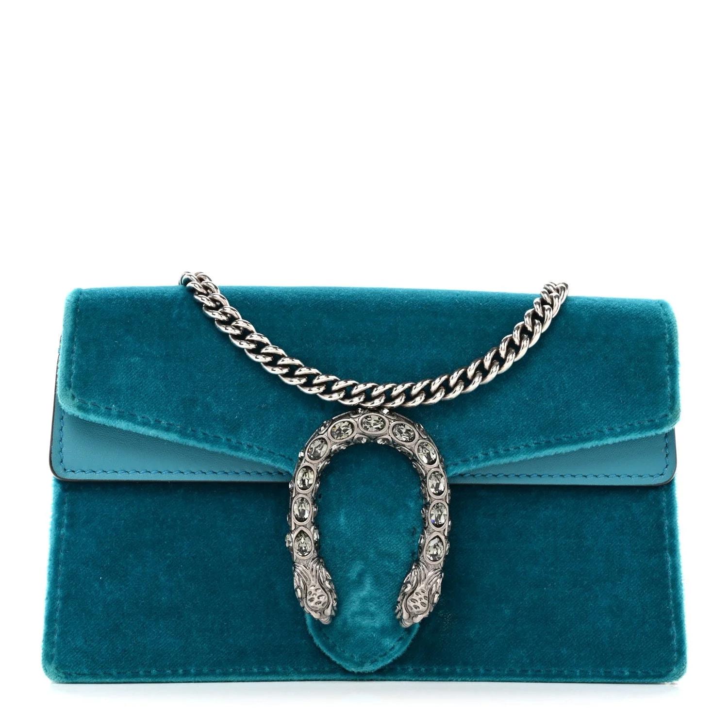 Gucci — Super Mini Dionysus Pavone Cyan — Handbag — resale