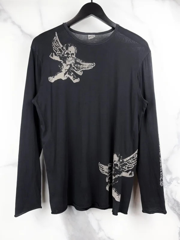 Chrome Hearts — Hearts Foti By Allover Logo Longsleeve Tshirt — streetwear — resale