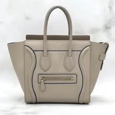 Celine Luggage Shopper Greige Hand Etoupe From Japan 2