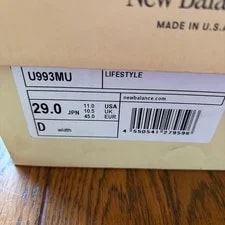 11.0US New Balance U993Mu 4