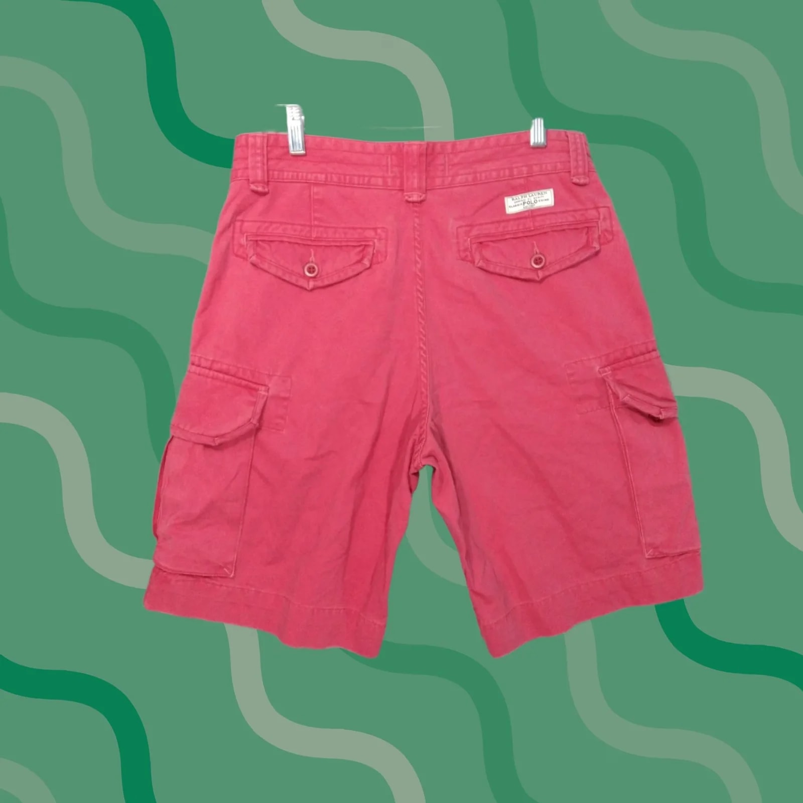 Polo Ralph Lauren — Polo Ralph Lauren Shorts Cargo 32 Nantucket High Rise Cotton Cargo Pocket Flat Front — streetwear — resale