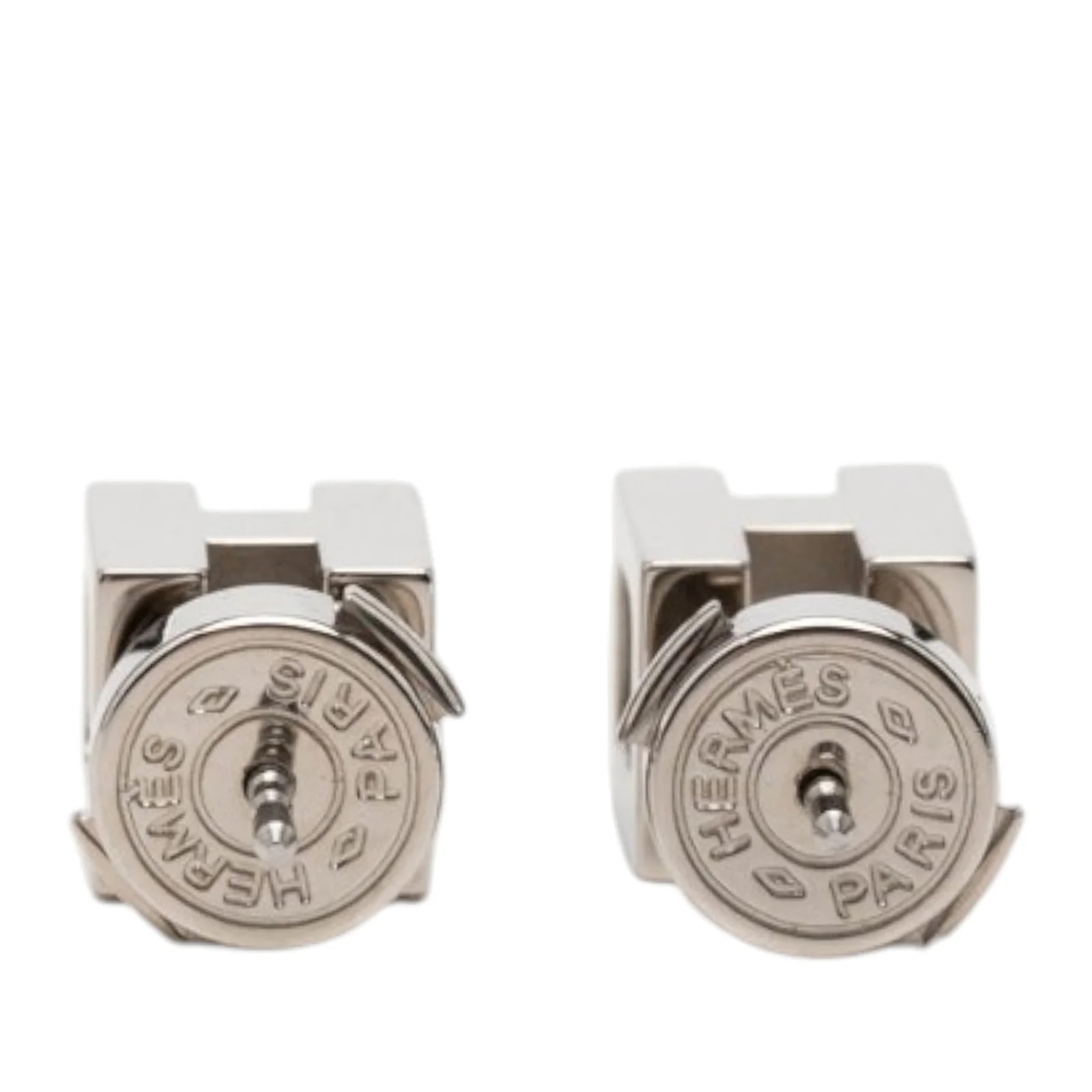 Palladium Plated Cage dH Cube Push Back 2