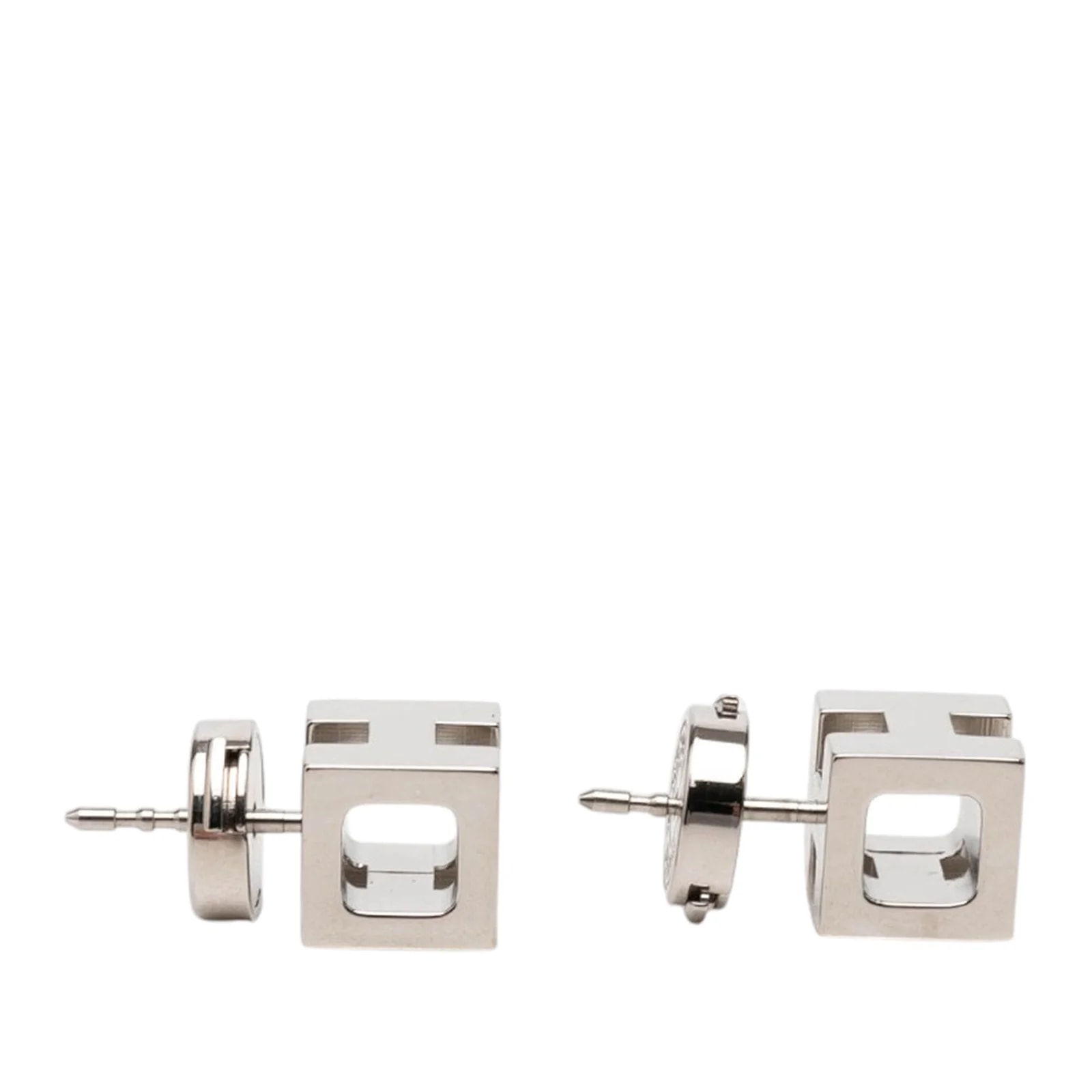 Palladium Plated Cage dH Cube Push Back 3